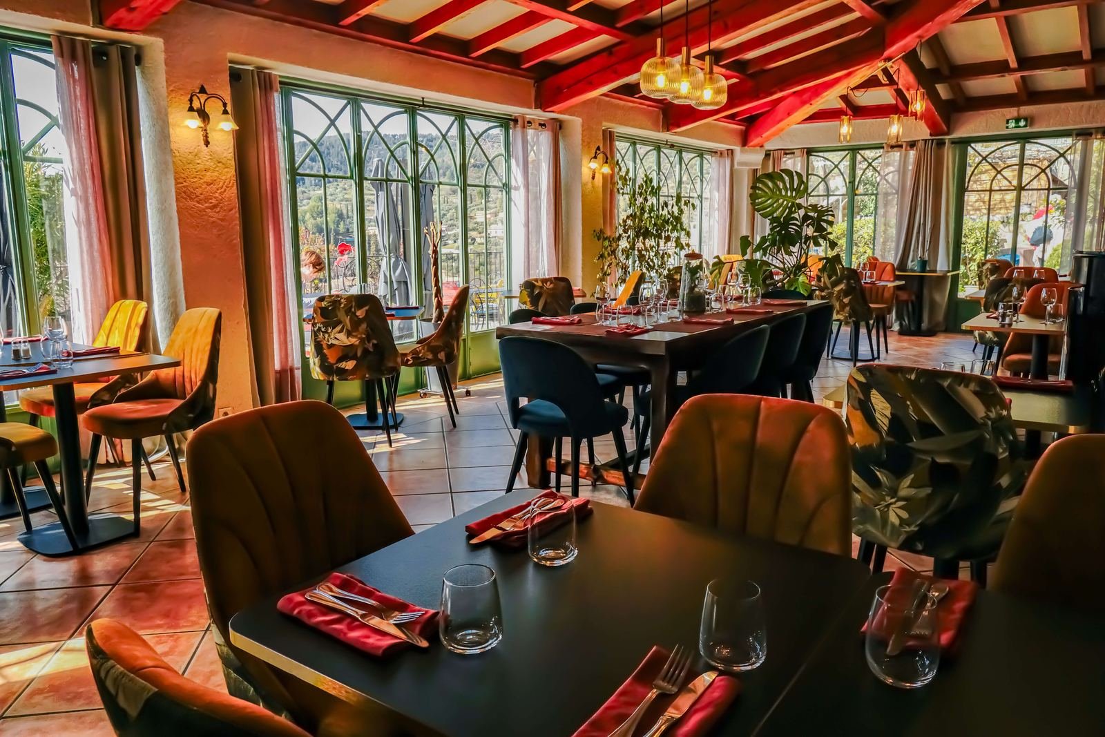 La véranda du restaurant